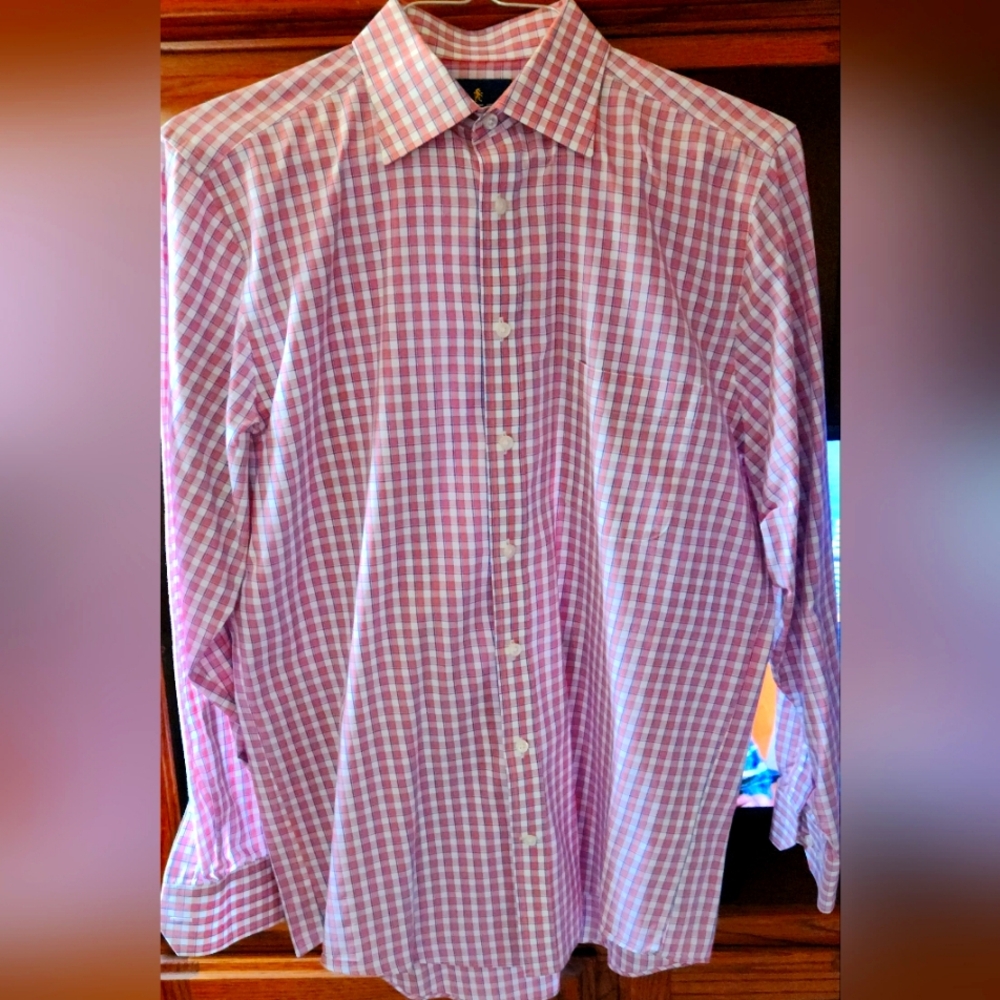 Stafford Men's LS button Up casual dress shirt excellent condition